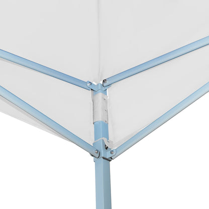 Folding Gazebo with 2 Sidewalls 5x5 m White