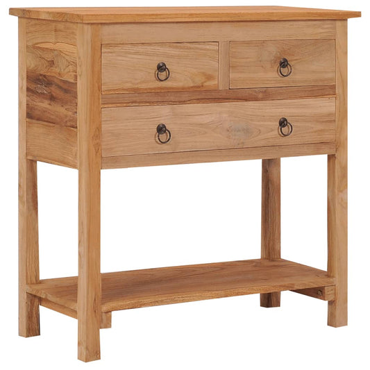 vidaXL Sideboard 78x35x80 cm Solid Teak Wood