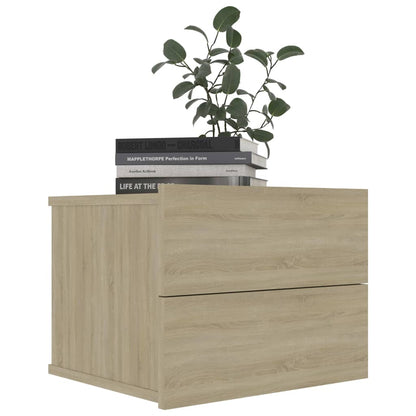 Bedside Cabinets 2 pcs Sonoma Oak 40x30x30 cm Engineered Wood