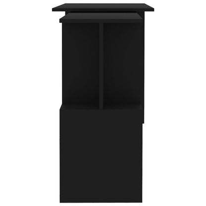 Corner Desk Black 200x50x76 cm Engineered Wood