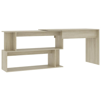 Corner Desk Sonoma Oak 200x50x76 cm Engineered Wood
