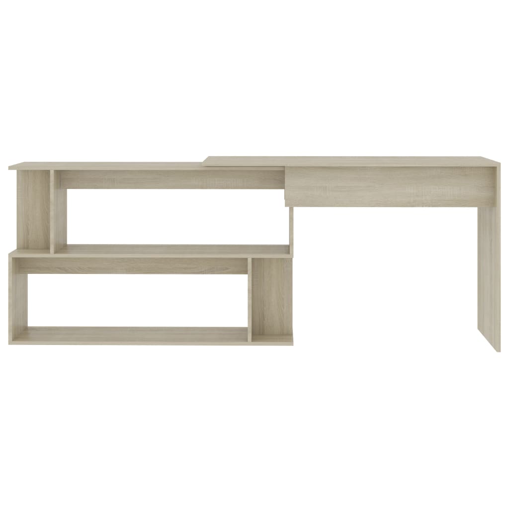 Corner Desk Sonoma Oak 200x50x76 cm Engineered Wood