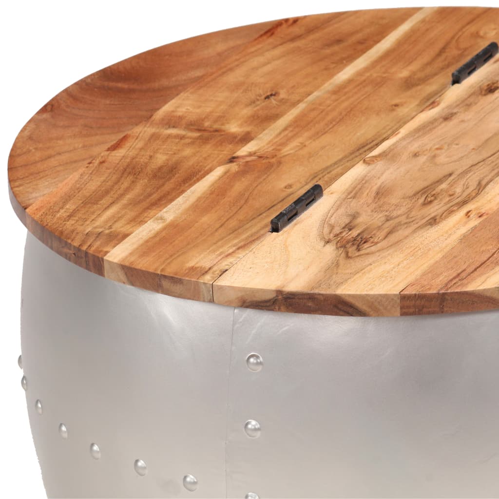 Coffee Table 53x43 cm Solid Acacia Wood