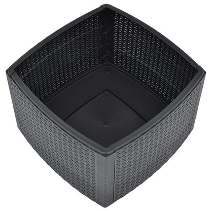 Side Table Anthracite 54x54x36.5 cm Plastic
