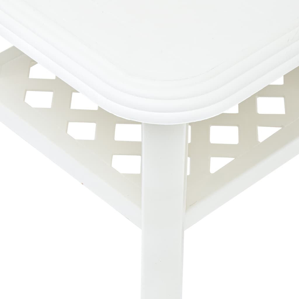 Coffee Table White 90x60x46 cm Plastic