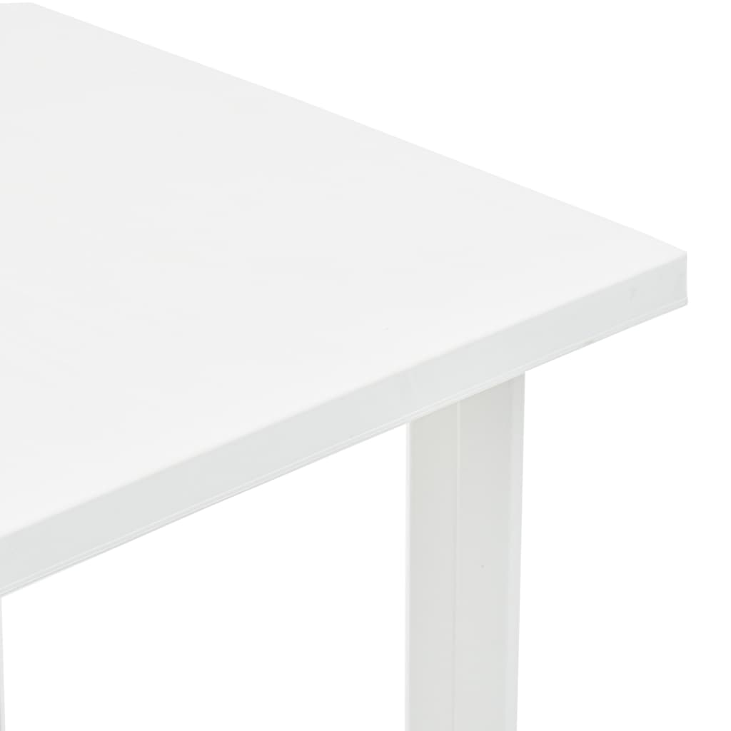 Garden Table White 80x75x72 cm Plastic