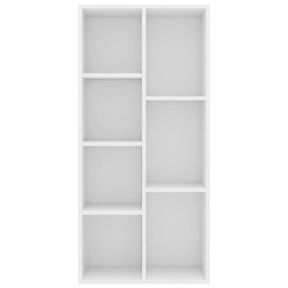 Book Cabinet White 50x25x106 cm Engineered Wood
