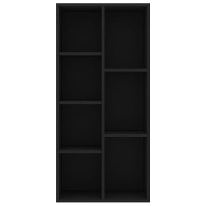 Book Cabinet Black 50x25x106 cm Engineered Wood