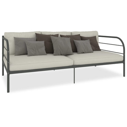 Daybed Frame Grey Metal 90x200 cm