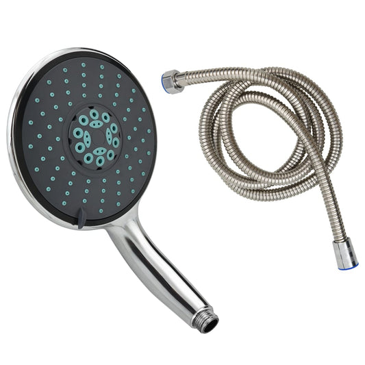 Multifunctional Handheld Shower Head with 1.5 m Hose Chrome