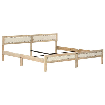 Bed Frame Solid Mango Wood 200 cm