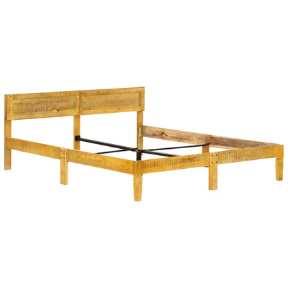 Bed Frame Solid Mango Wood 160 cm