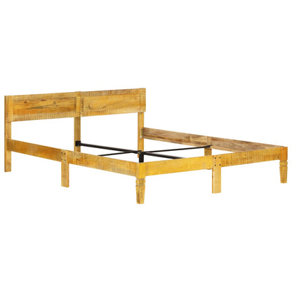 Bed Frame Solid Mango Wood 160 cm