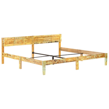 Bed Frame Solid Reclaimed Wood 200x200 cm