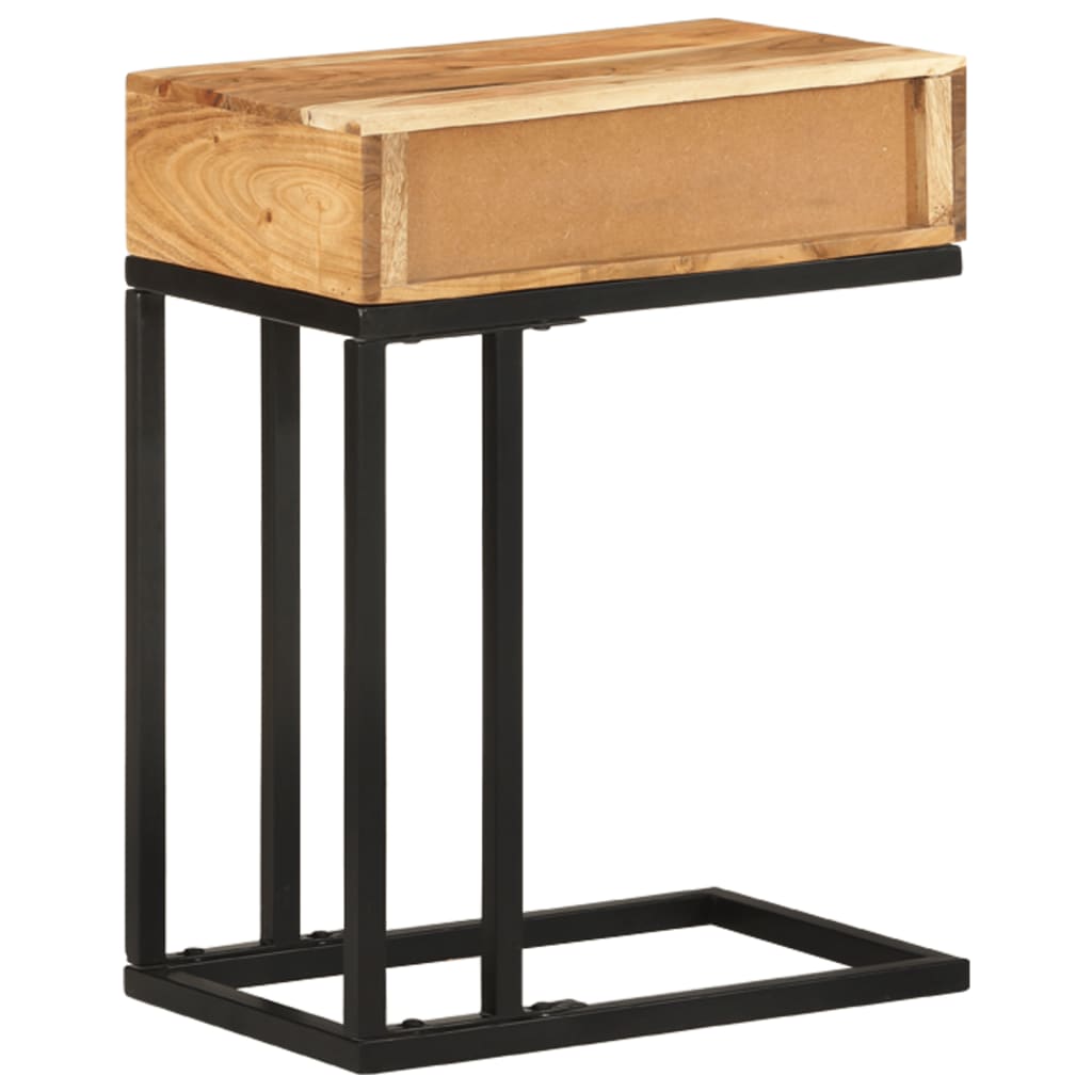 U-Shaped Side Table 45x30x61cm Solid Acacia Wood