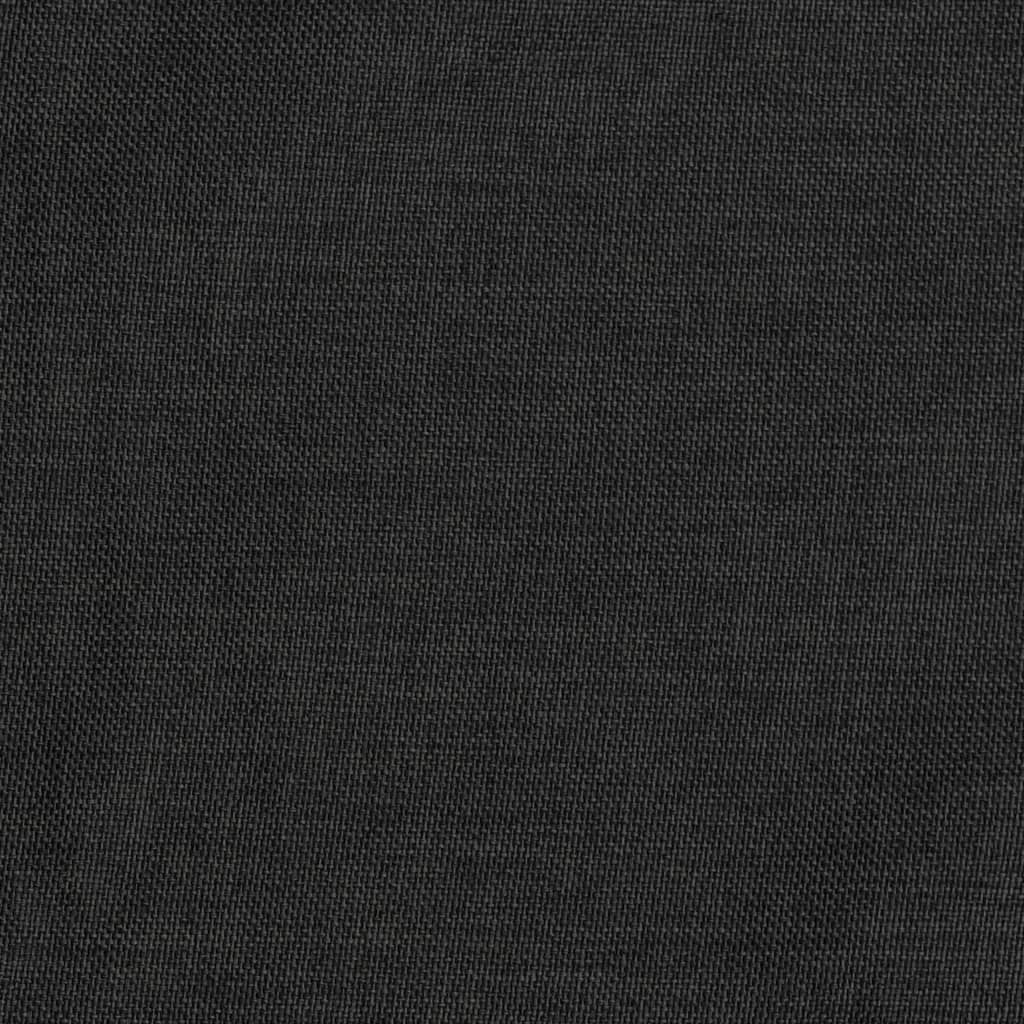 Linen-Look Blackout Curtains 2 pcs Anthracite 140x225cm