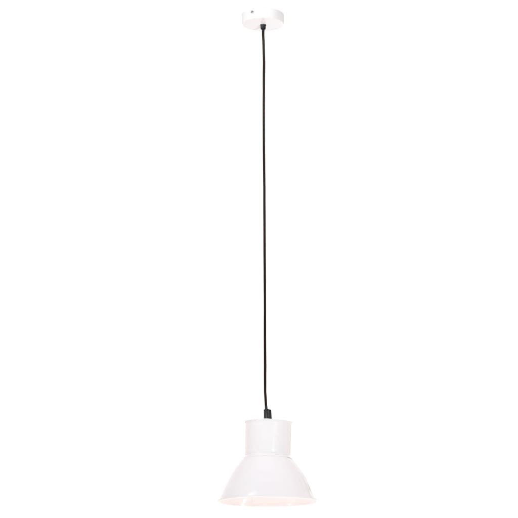 Hanging Lamp 25 W White Round 17 cm E27