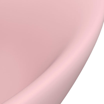 Luxury Basin Overflow Oval Matt Pink 58.5x39 cm Ceramic