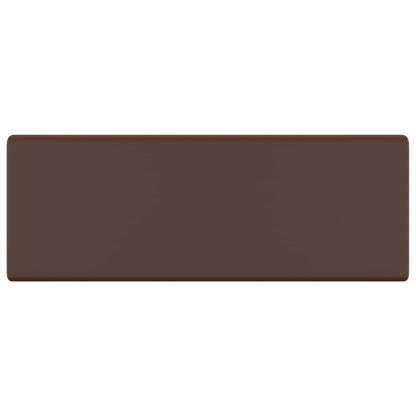 Luxury Basin Overflow Square Matt Dark Brown 41x41 cm Ceramic