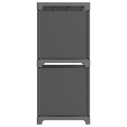 6-Cube Display Shelf Grey 103x30x72.5 cm Fabric