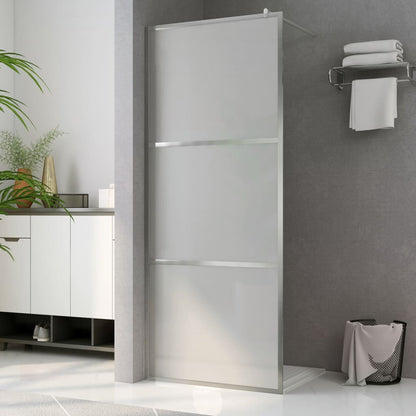 Walk-in Shower Wall with Whole Frosted ESG Glass 140x195 cm