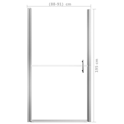 Shower Door Tempered Glass 91x195 cm