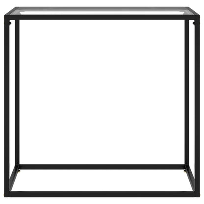 Console Table Transparent 80x35x75 cm Tempered Glass