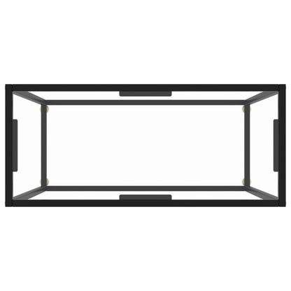 Console Table Transparent 80x35x75 cm Tempered Glass