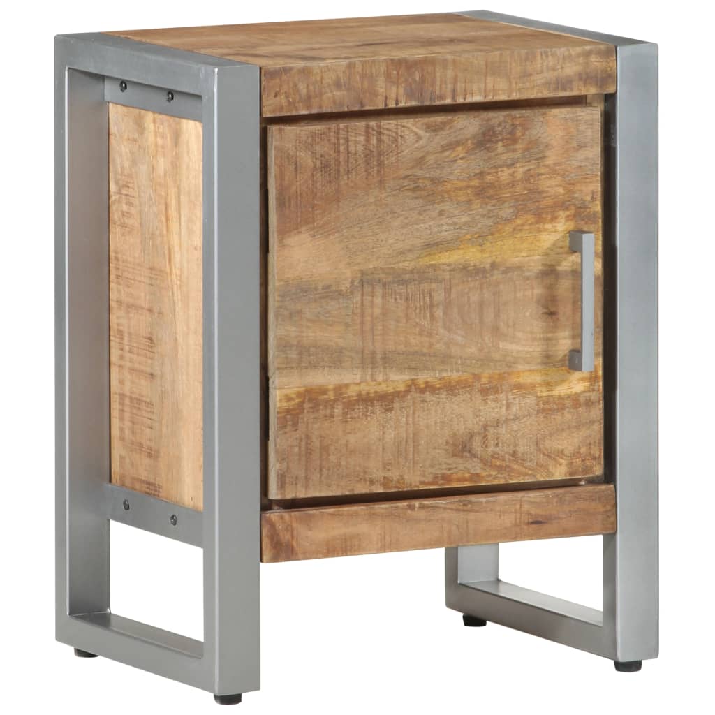 Bedside Cabinet 40x30x50 cm Rough Mango Wood