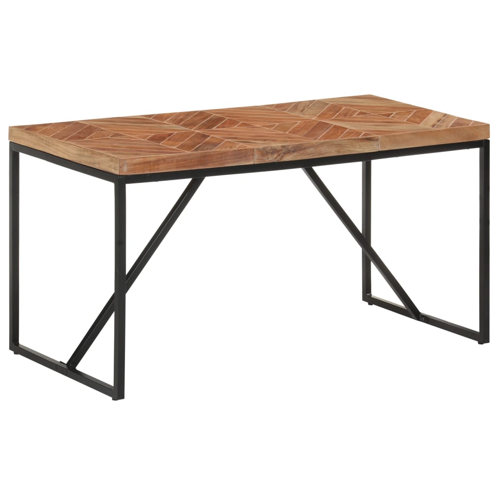 Dining Table 140x70x76 cm Solid Acacia and Mango Wood