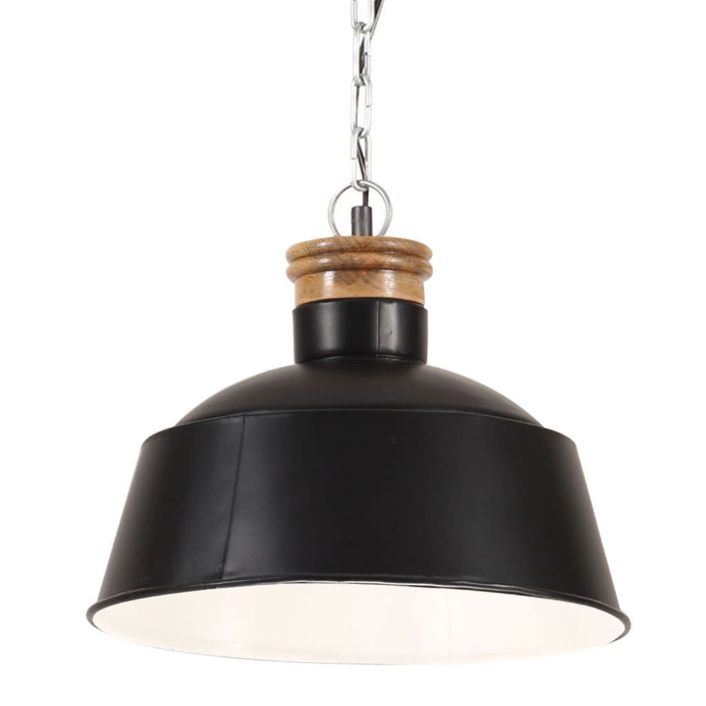 Industrial Hanging Lamp 32 cm Black E27
