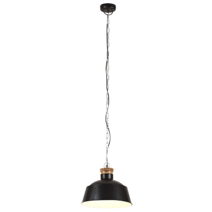 Industrial Hanging Lamp 32 cm Black E27