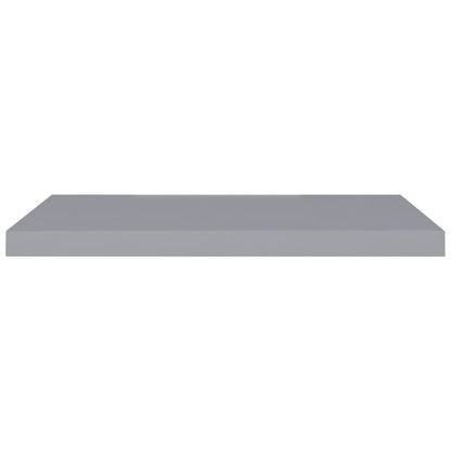 Floating Wall Shelves 2 pcs Grey 80x23.5x3.8 cm MDF