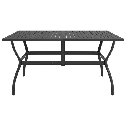 Garden Table Anthracite 140x80x72 cm Steel