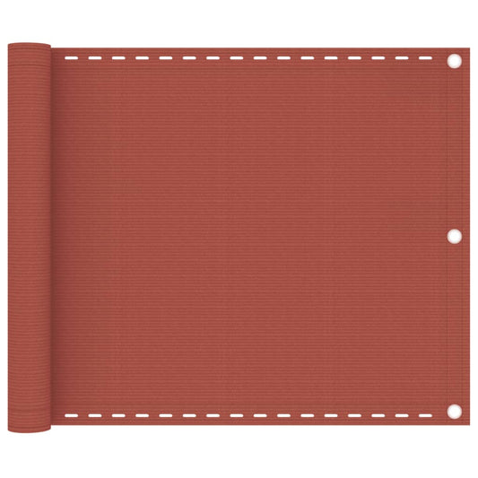 Balcony Screen Terracotta 75x300 cm HDPE