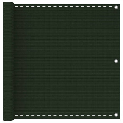 Balcony Screen Dark Green 90x400 cm HDPE