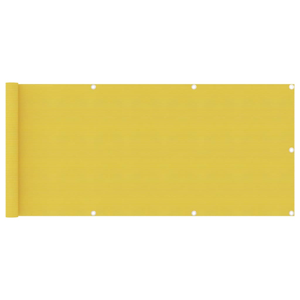 Balcony Screen Yellow 75x400 cm HDPE