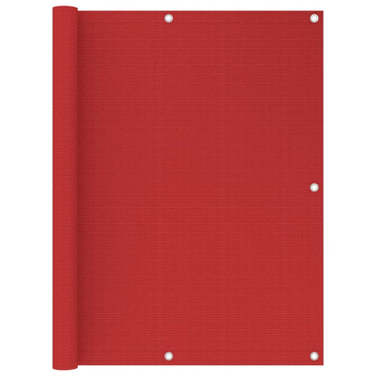 Balcony Screen Red 120x400 cm HDPE