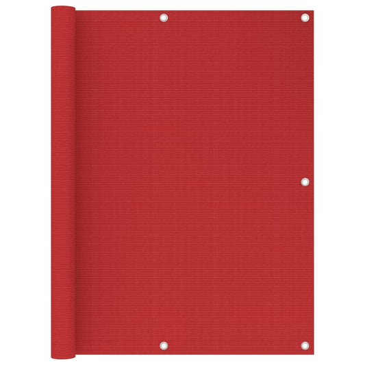 Balcony Screen Red 120x400 cm HDPE