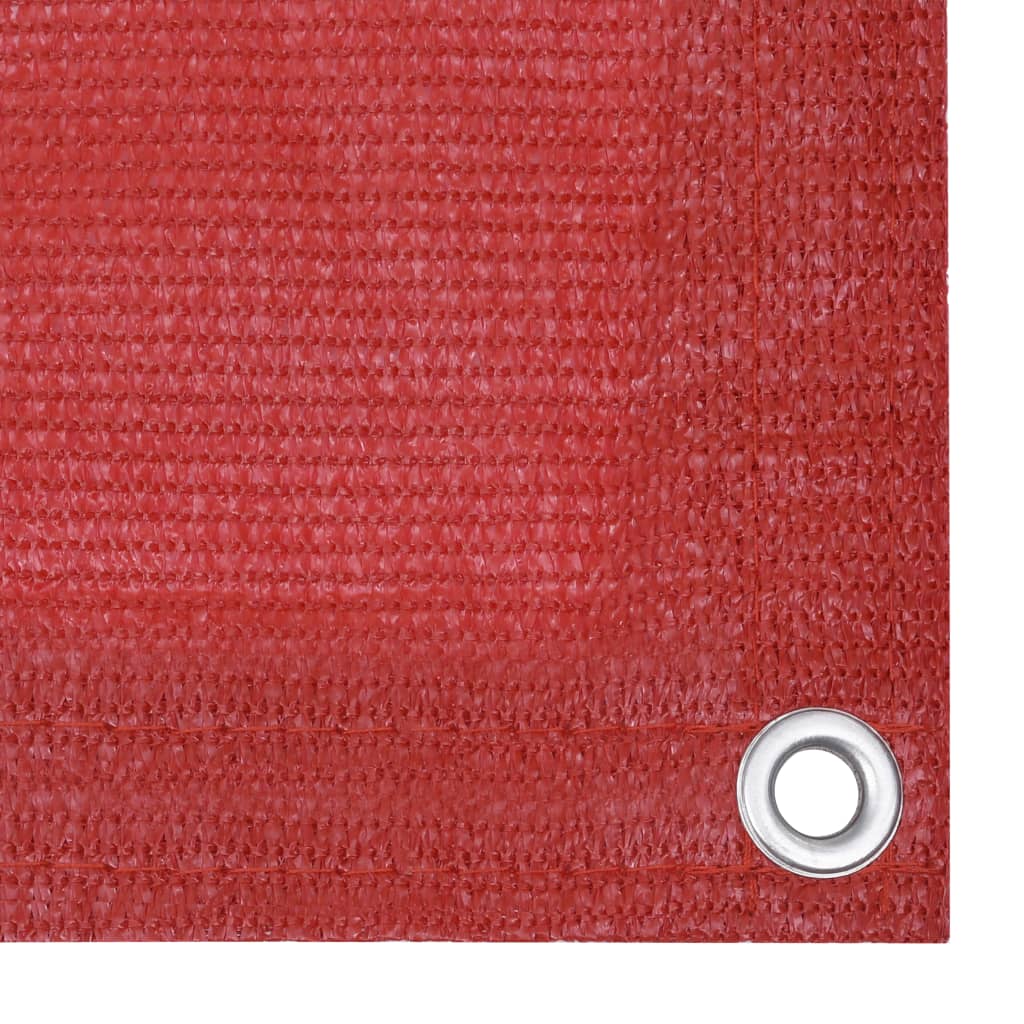 Balcony Screen Red 120x400 cm HDPE