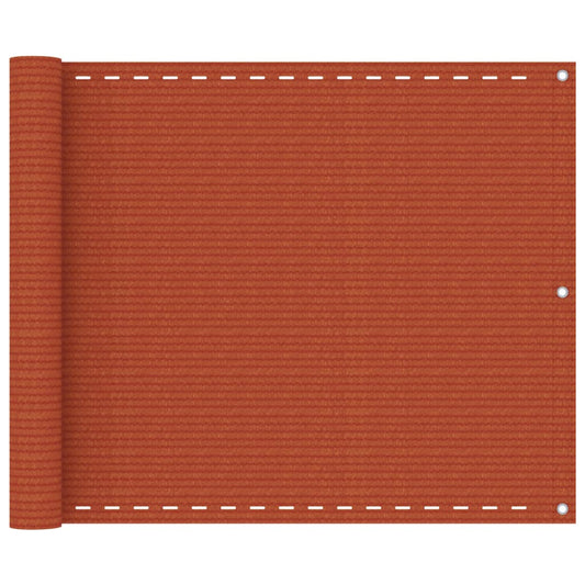 Balcony Screen Orange 75x300 cm HDPE
