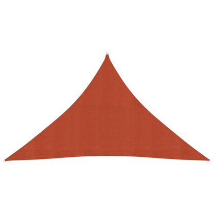 Sunshade Sail 160 g/m² Terracotta 3.5x3.5x4.9 m HDPE