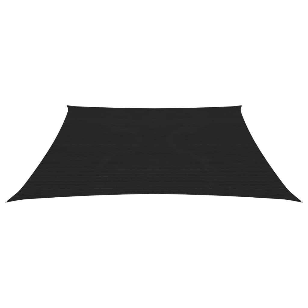 Sunshade Sail 160 g/m² Black 2x2 m HDPE