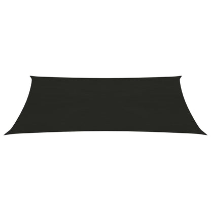 Sunshade Sail 160 g/m² Black 2x4.5 m HDPE