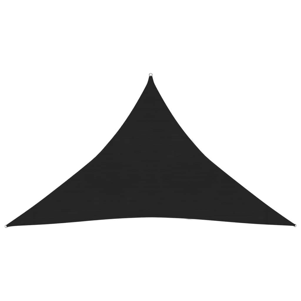 Sunshade Sail 160 g/m² Black 5x5x6 m HDPE