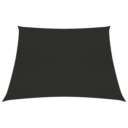 Sunshade Sail 160 g/m² Black 3/4x2 m HDPE