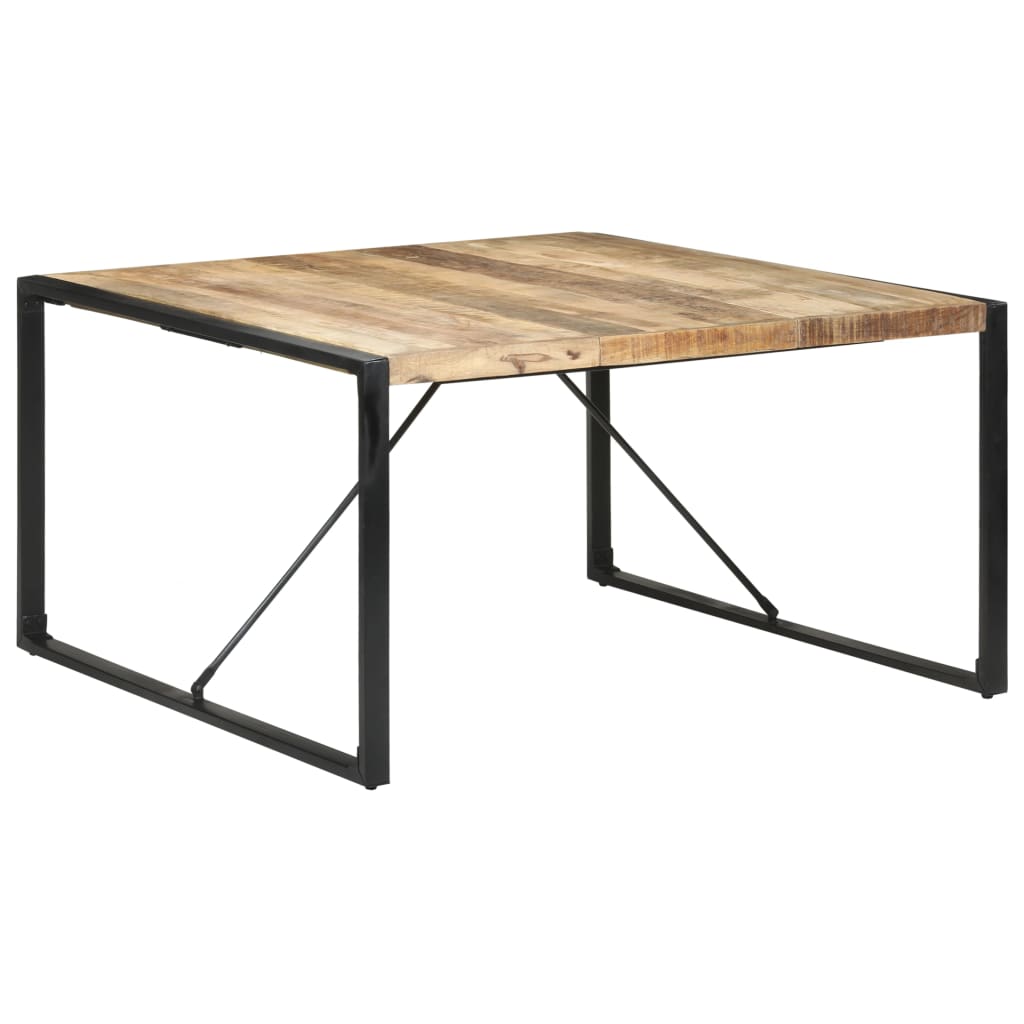 Dining Table 140x140x75 cm Rough Mango Wood