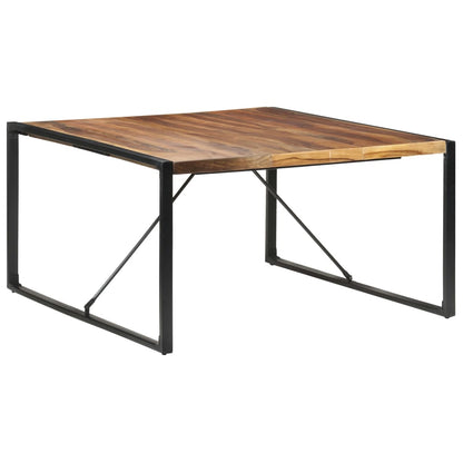 Dining Table 140x140x75 cm Solid Wood with Sheesham Finish