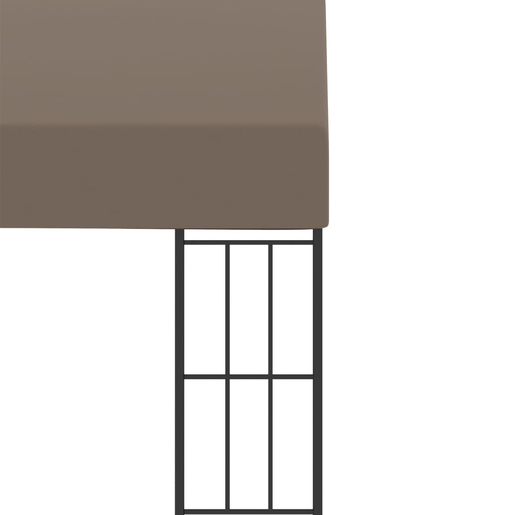 Wall-mounted Gazebo 3x3 m Taupe Fabric
