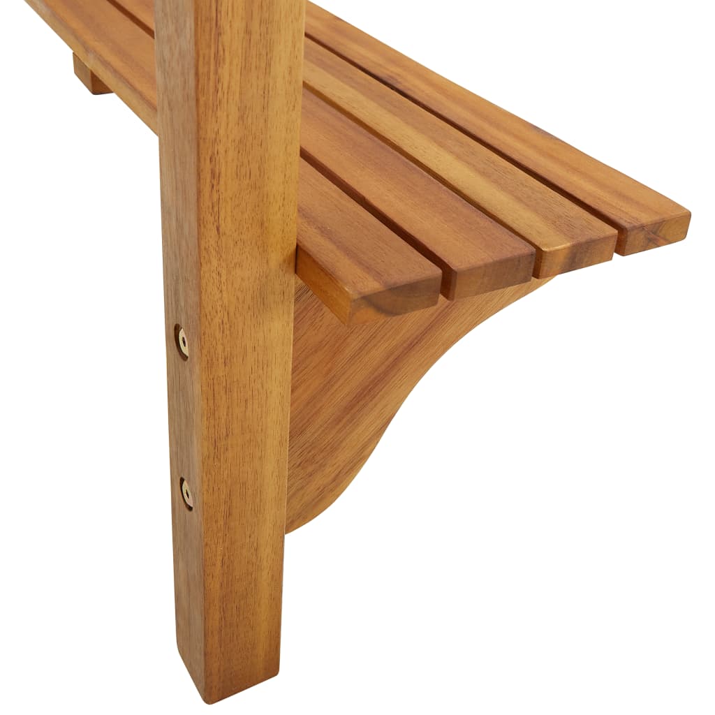 Balcony Bar Table 90x37x122.5 cm Solid Acacia Wood